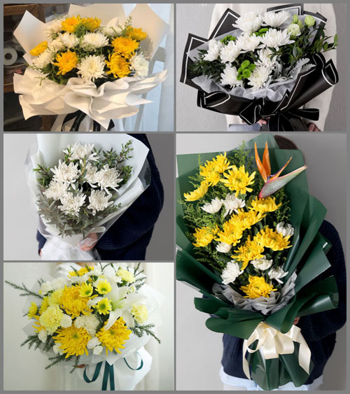 山西晋中介休市张兰镇上岭后村白事花束代送